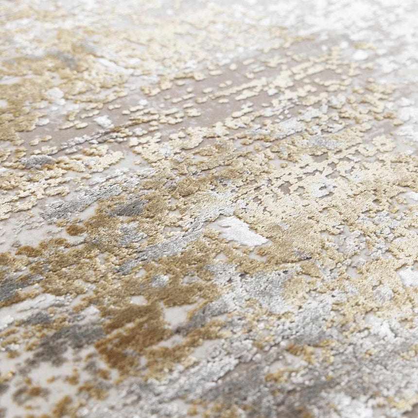 Jera Luxury Fringed Faux Silk Rug