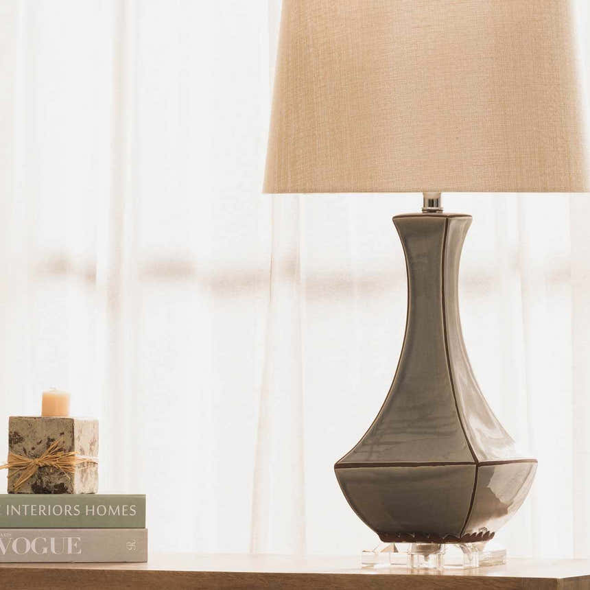 Kalilangan Gray Ceramic Table Lamp