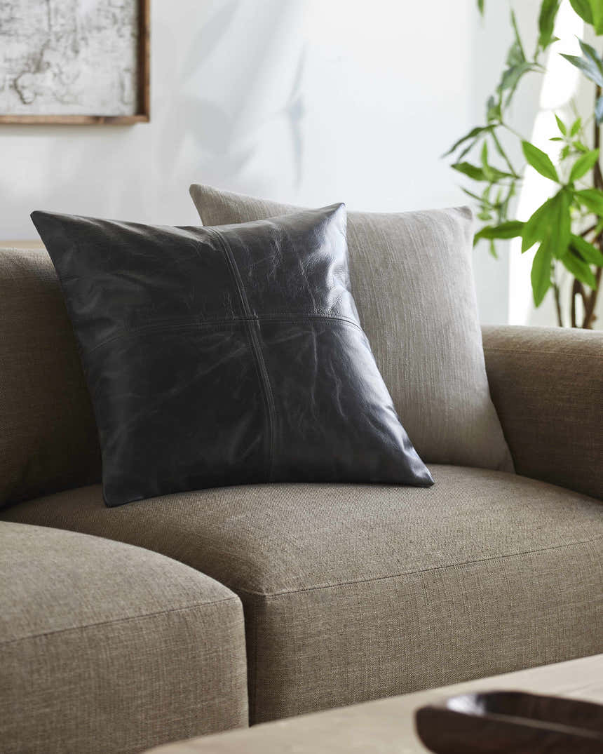 Kaytazdere Charcoal Square Throw Pillow - Clearance