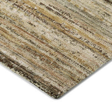 Close-up of the Dalyn Luxury Kochi KC3 Mocha Area Rug, showing caramel, fudge, and ivory tones.