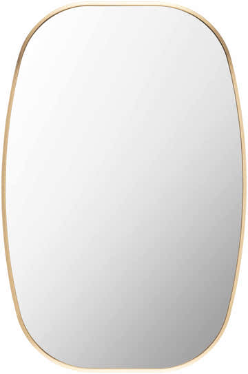 Kopparberg Gold Frame Round Mirror