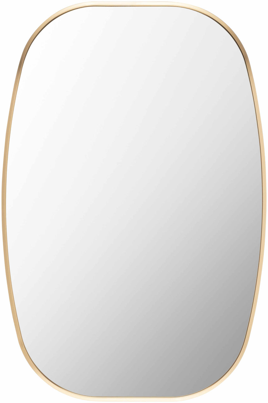 Kopparberg Gold Frame Round Mirror
