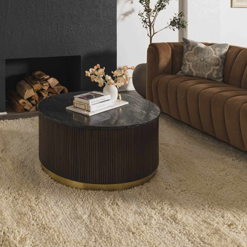 Kettering Solid Cream Wool Shag Rug