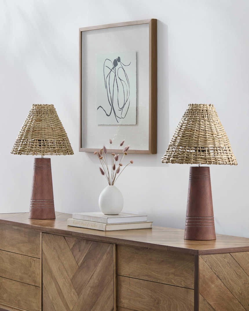 Kalyandurg Dark Brown Black Metal Table Lamp