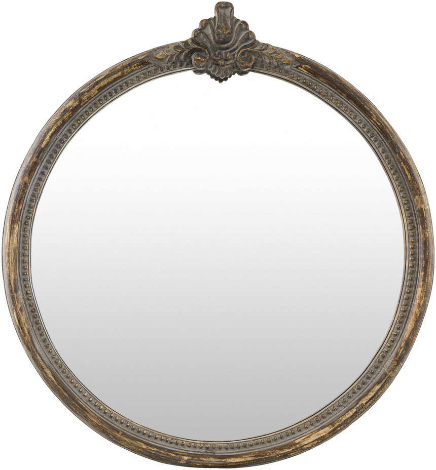 Kandersteg Dark Red Accent Mirror