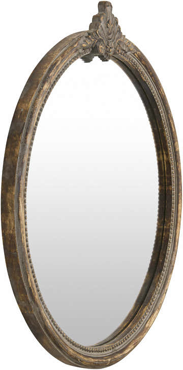 Kandersteg Dark Red Accent Mirror