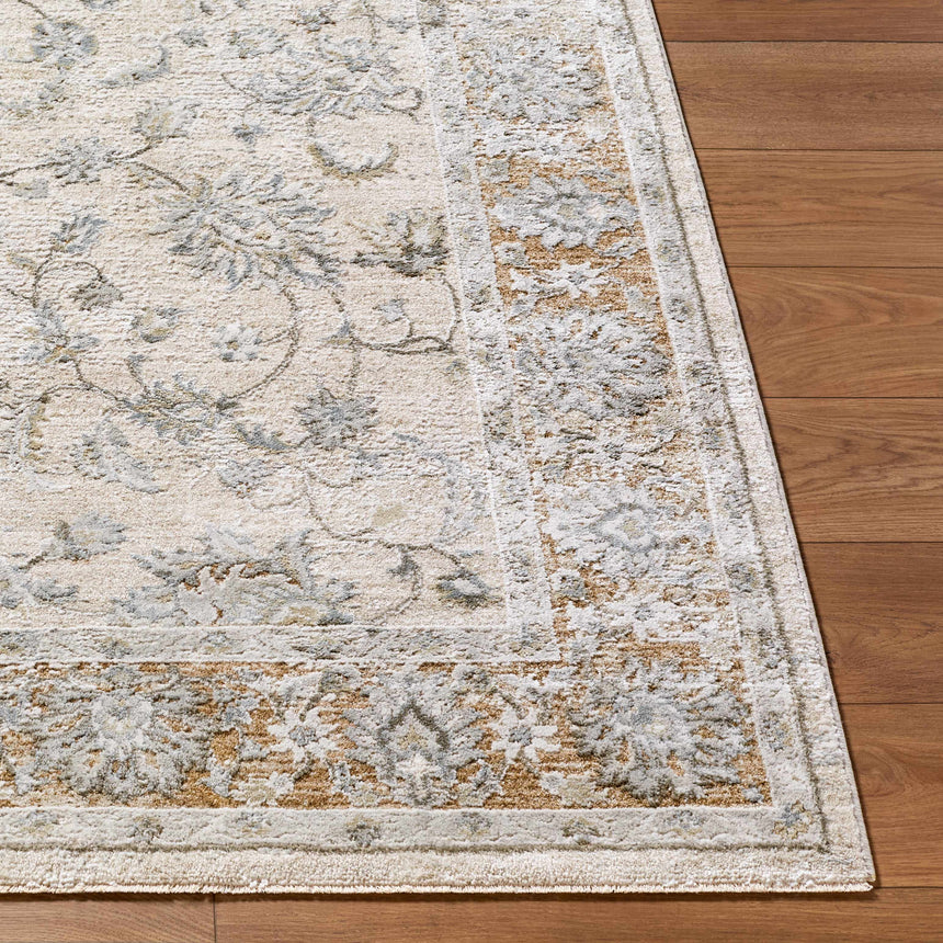 Kerem Cream Damask Rug