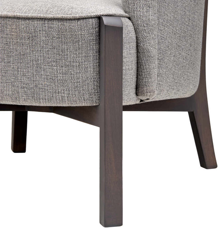 Karabulak Modern Gray Tub Accent Chair