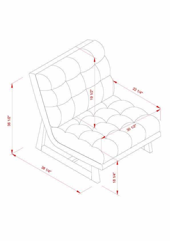 Kitanagoya Taupe Armless Accent Chair