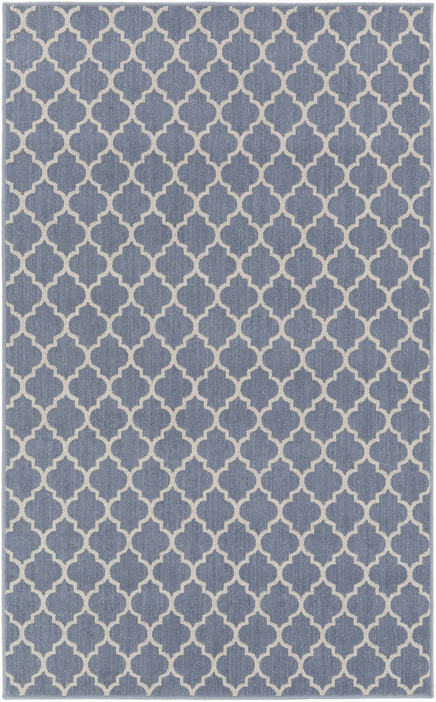 Leora Dark Blue Cut and Sew Custom Rug