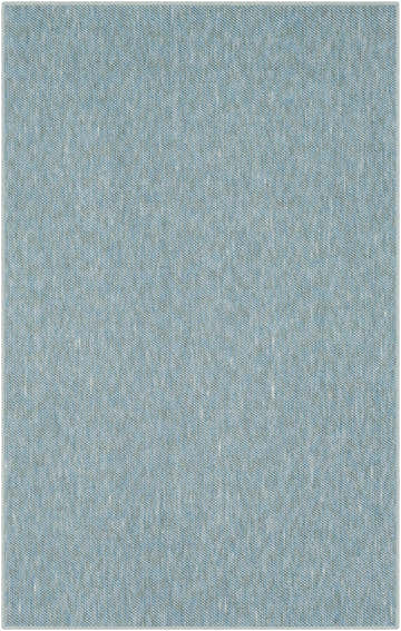 Lucca Light Blue Textured Cut and Sew Custom Rug