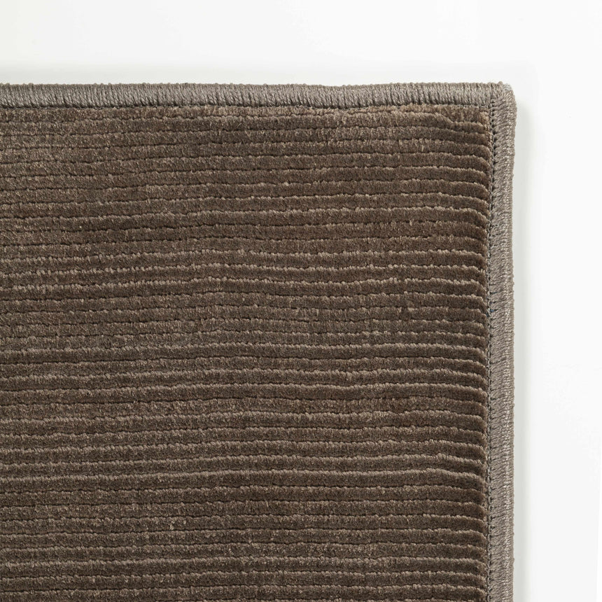 Lori Dark Brown Hand Loomed Cut and Sew Custom Rug
