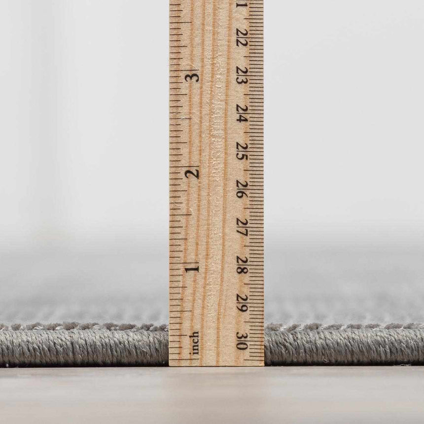 Lori Light Gray Hand Loomed Cut and Sew Custom Rug