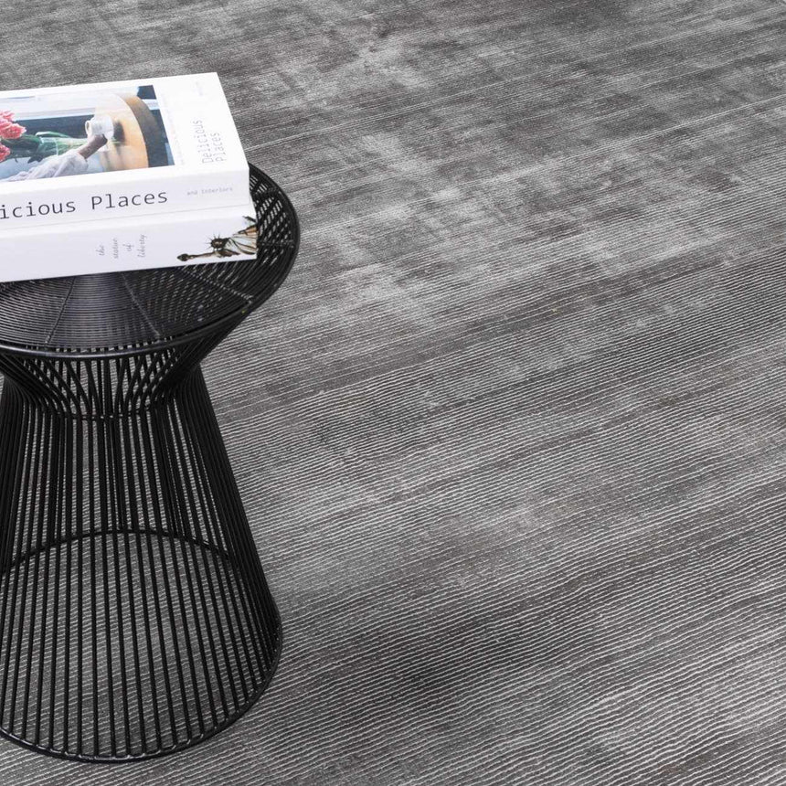 Lori Light Gray Hand Loomed Cut and Sew Custom Rug