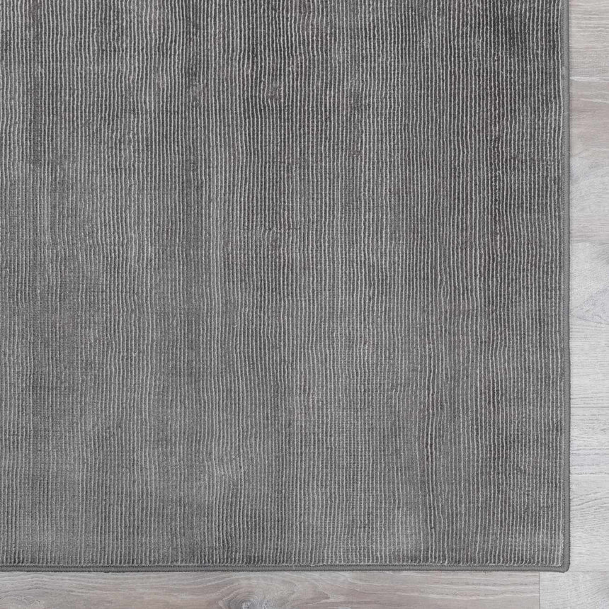 Lori Light Gray Hand Loomed Cut and Sew Custom Rug