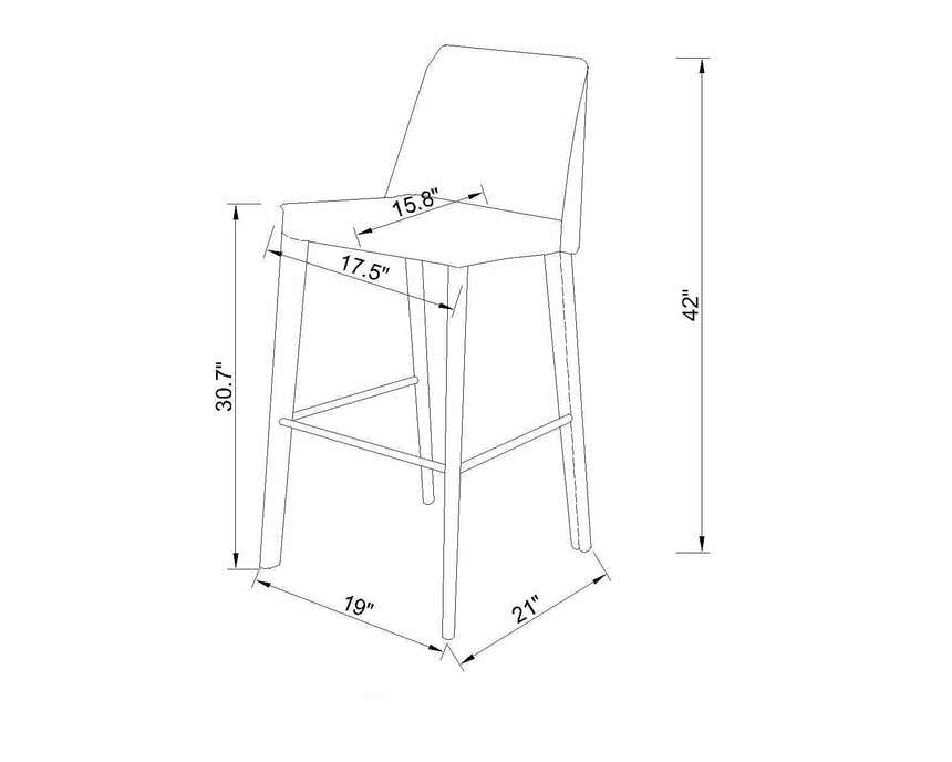 Londerzeel Black Bar Stool - Clearance
