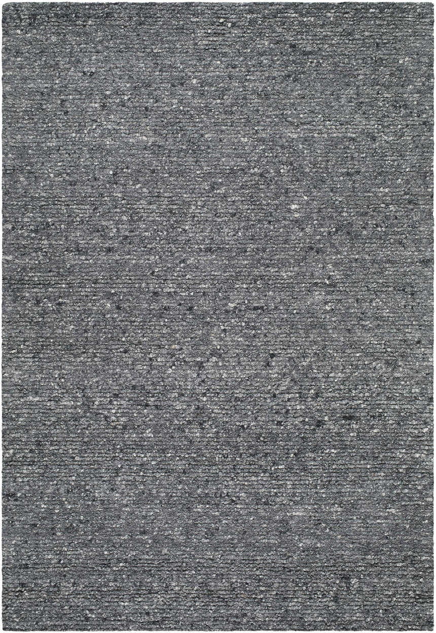 Made to Order Custom Size Winta Black Wool Area Rug