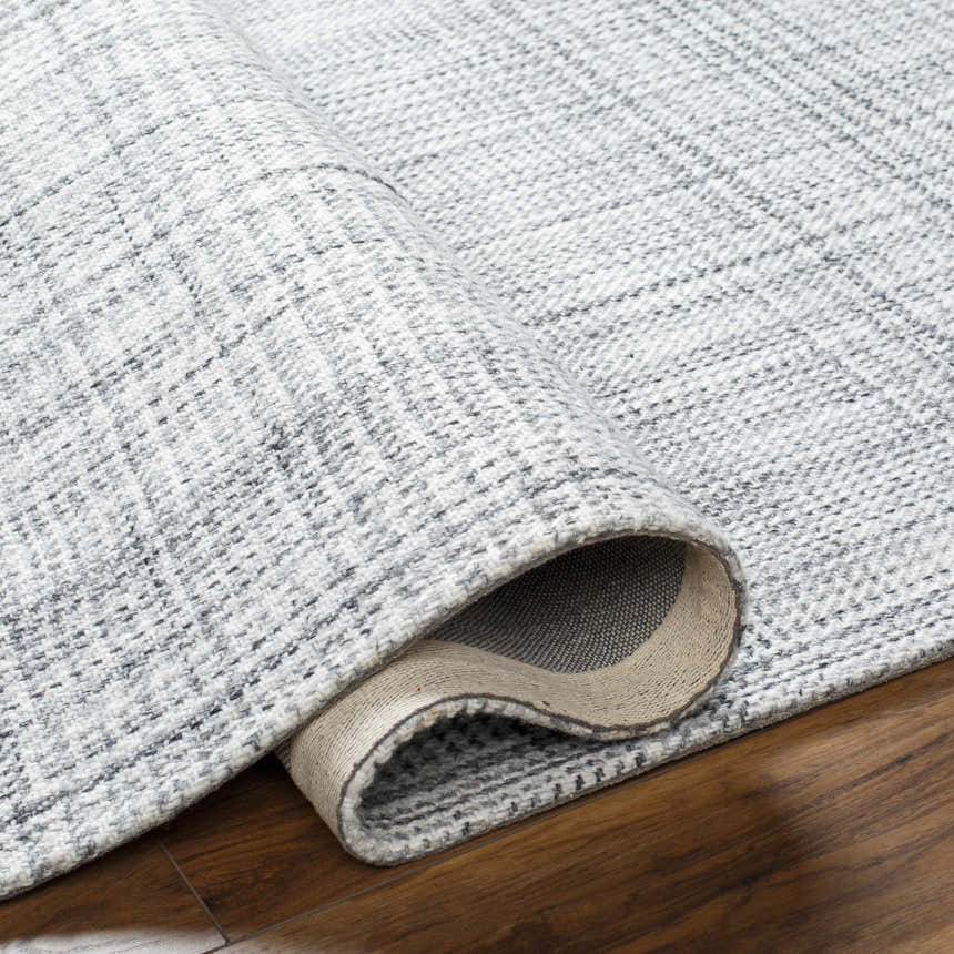 Made to Order Custom Size Lubna Light Slate Area Rug