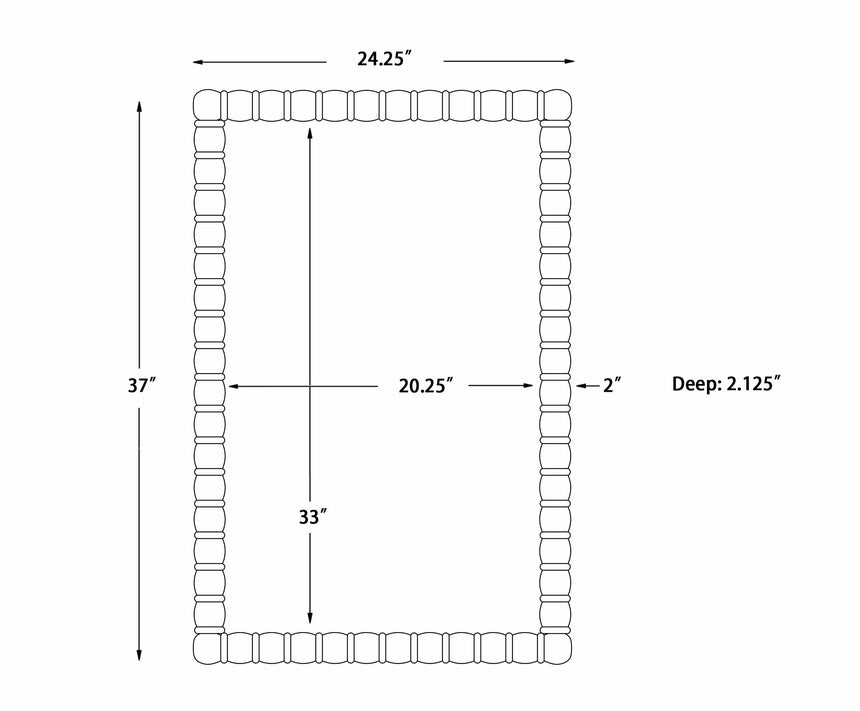 Galey Dark Red Alix x Livabliss Karling Blair Accent Mirror