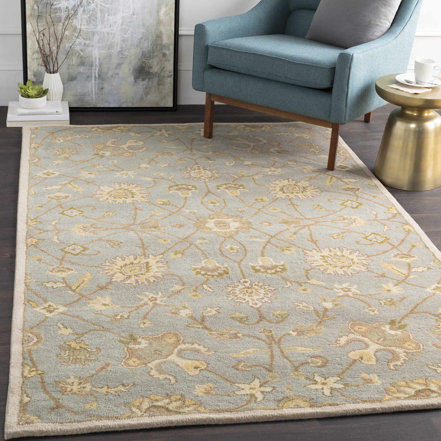 Made to Order Custom Size Logville Hand Tufted Light Olive 1121 Area Rug
