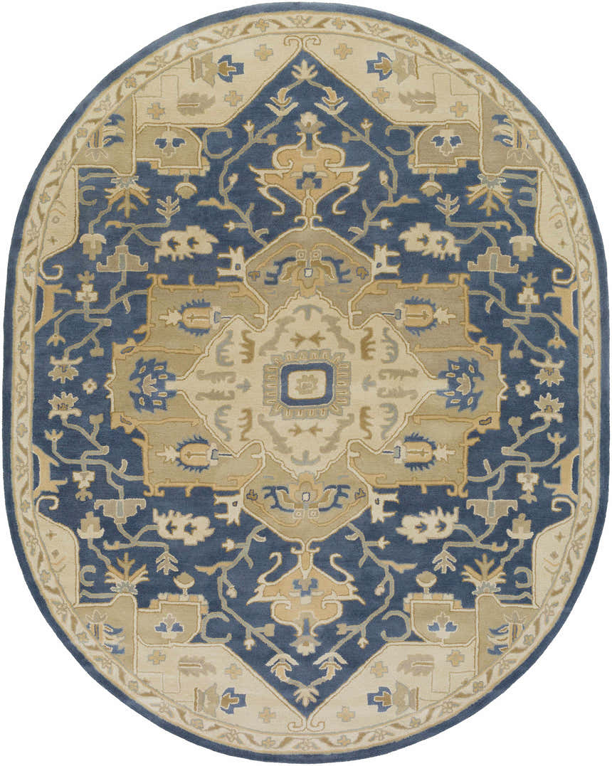 Made to Order Custom Size Broomfield Hand Tufted Blue 1145 Area Rug