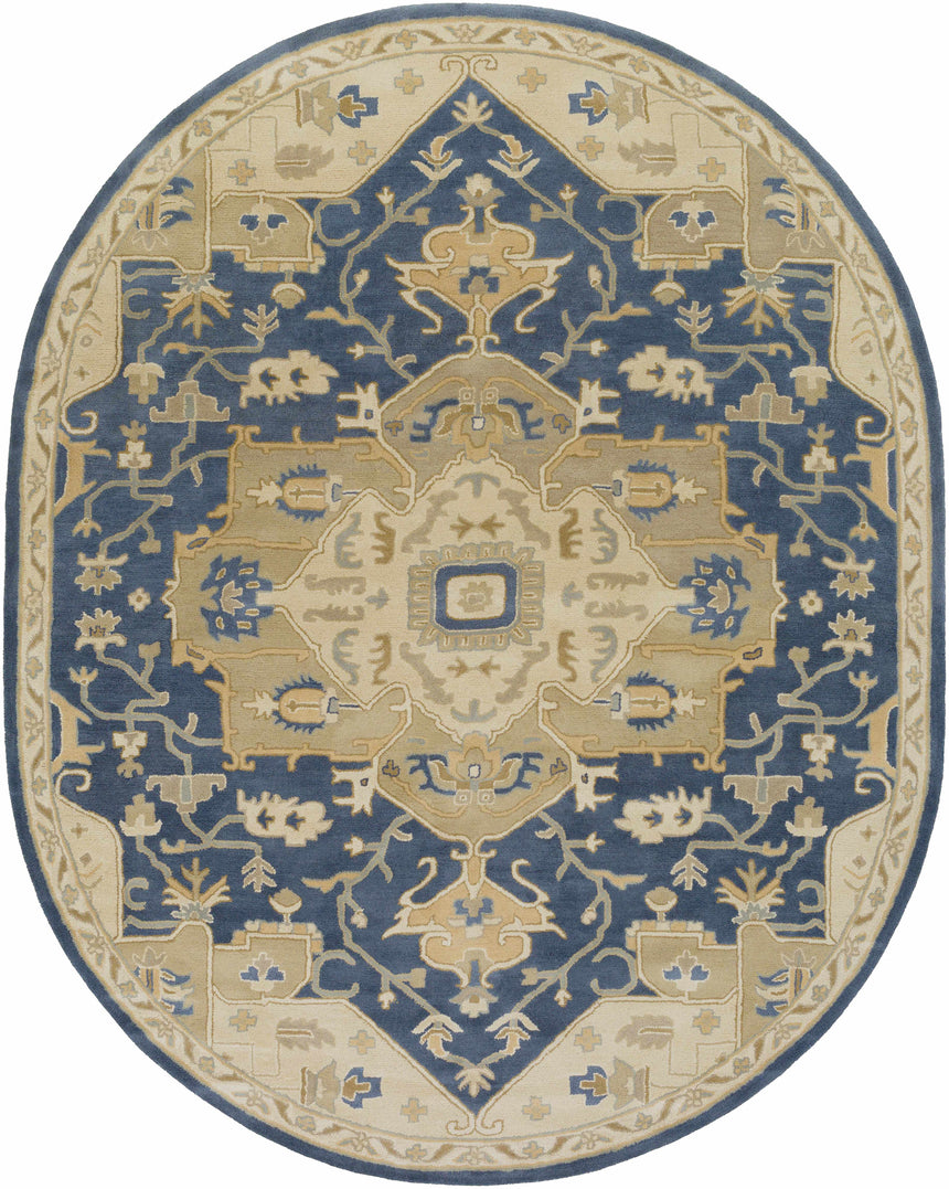 Made to Order Custom Size Broomfield Hand Tufted Blue 1145 Area Rug