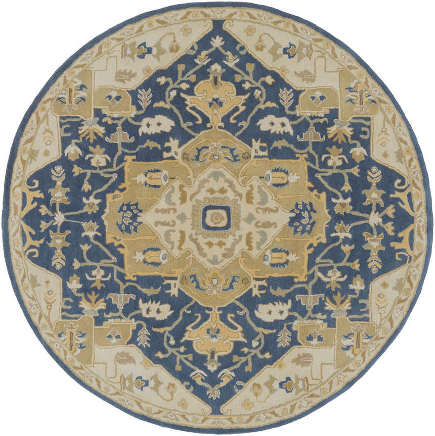 Made to Order Custom Size Broomfield Hand Tufted Blue 1145 Area Rug