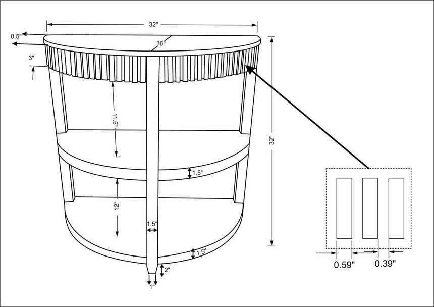 Rosemary End Table Becki Owens x LIVABLISS BORS-001