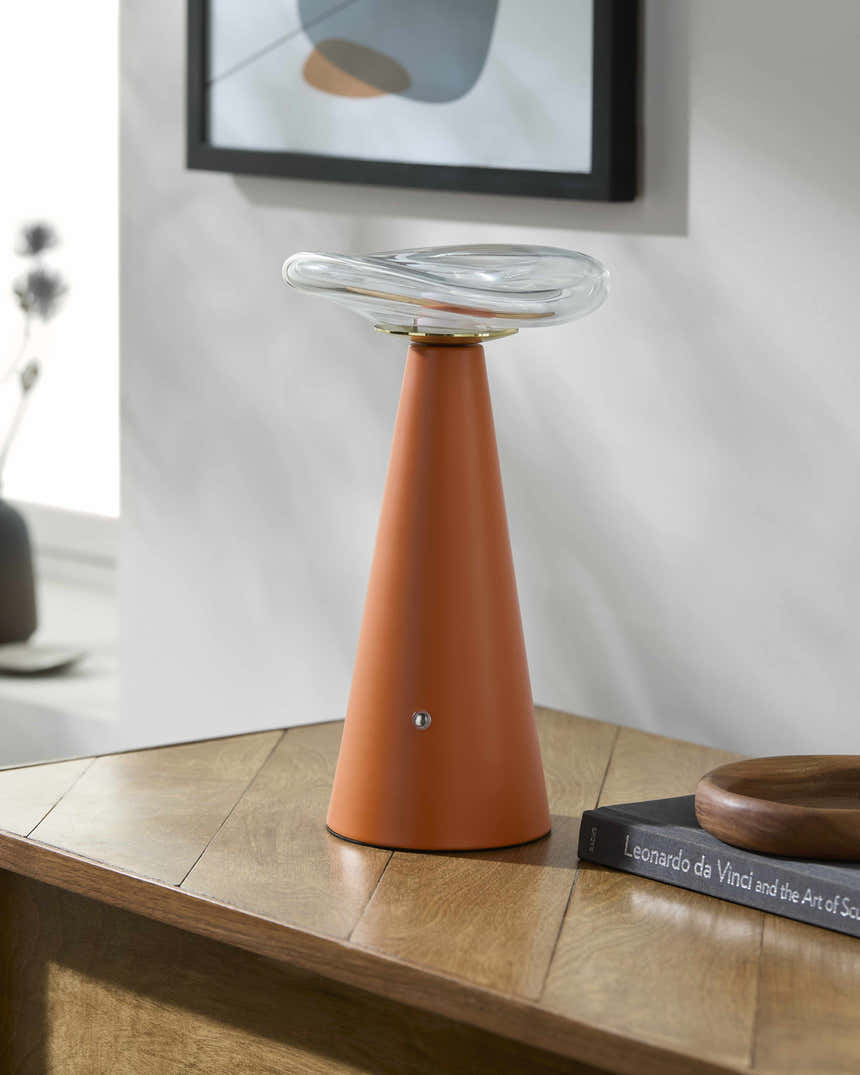 Longjumeau Orange Table Lamp