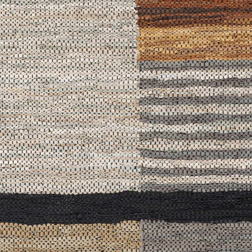 Sample Lyndoch Leather Patchwork Rug