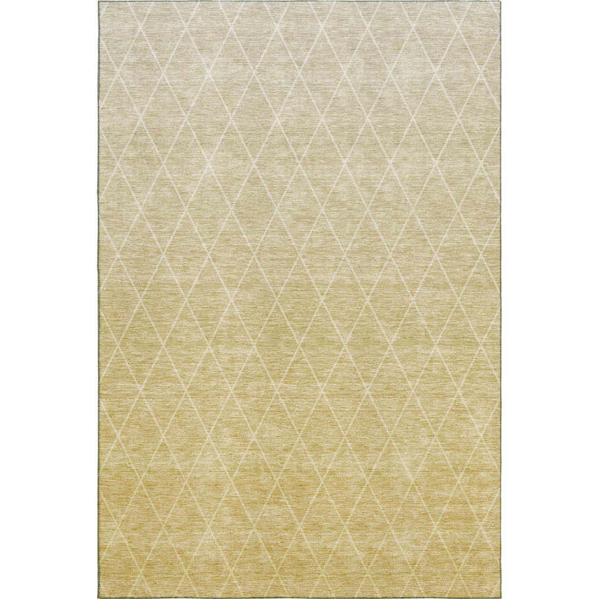 Dalyn Luxury Lazio LZ2 Wheat rug with a subtle diamond pattern and beige and gold tones.