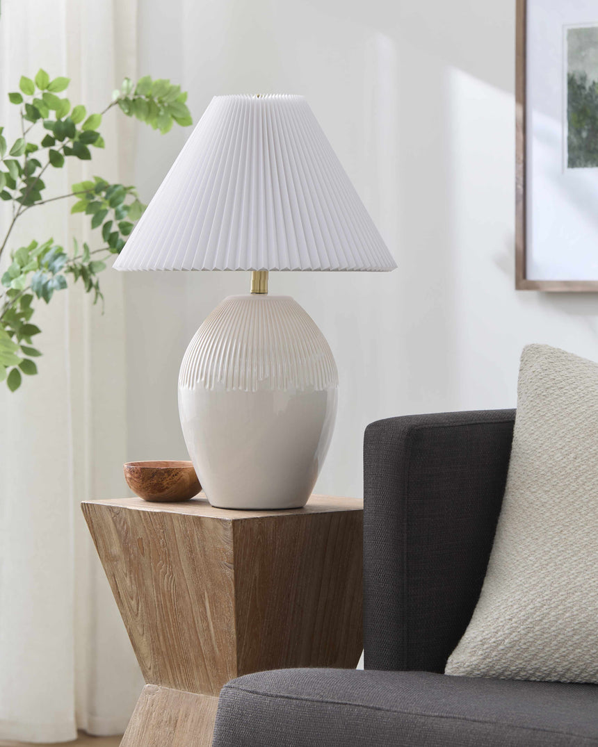 Lechbruck Cream Table Lamp