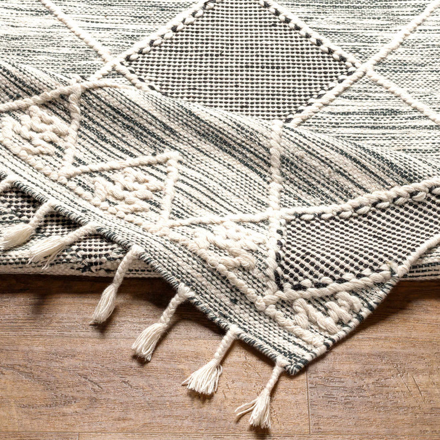 Mabua Tasseled Jute&Wool Rug - Clearance