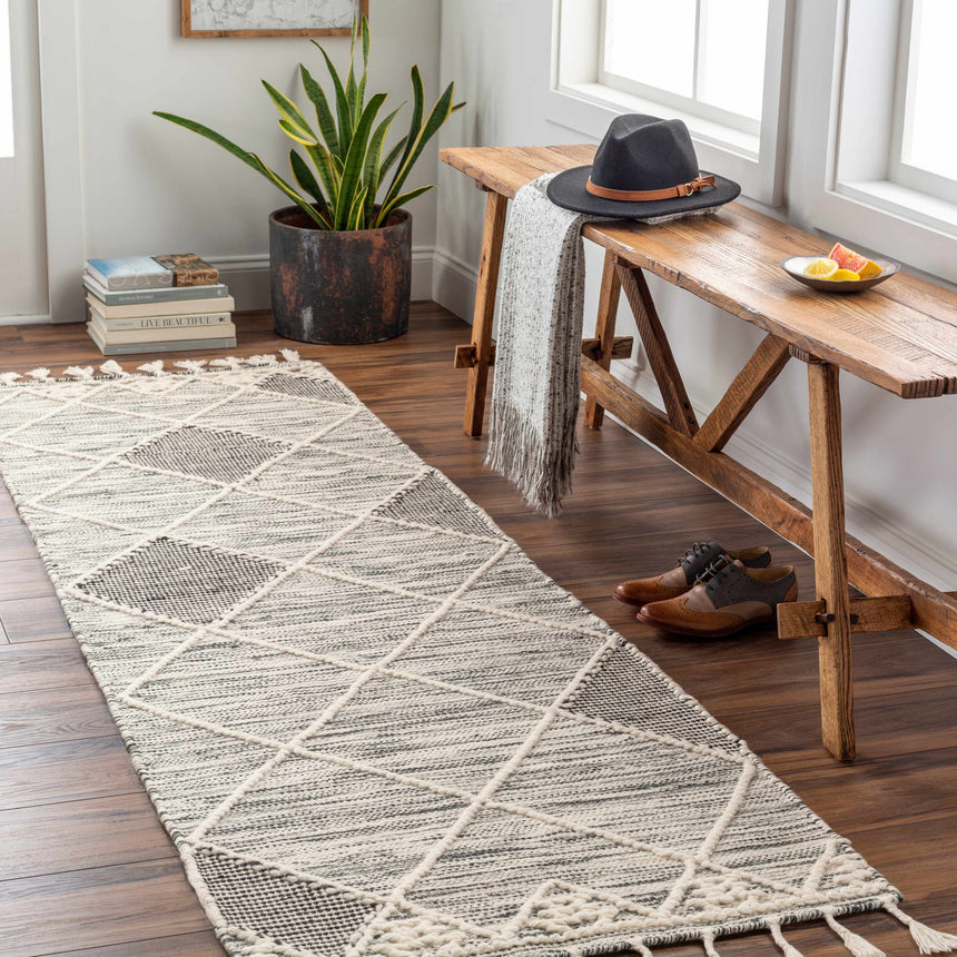 Mabua Tasseled Jute&Wool Rug - Clearance