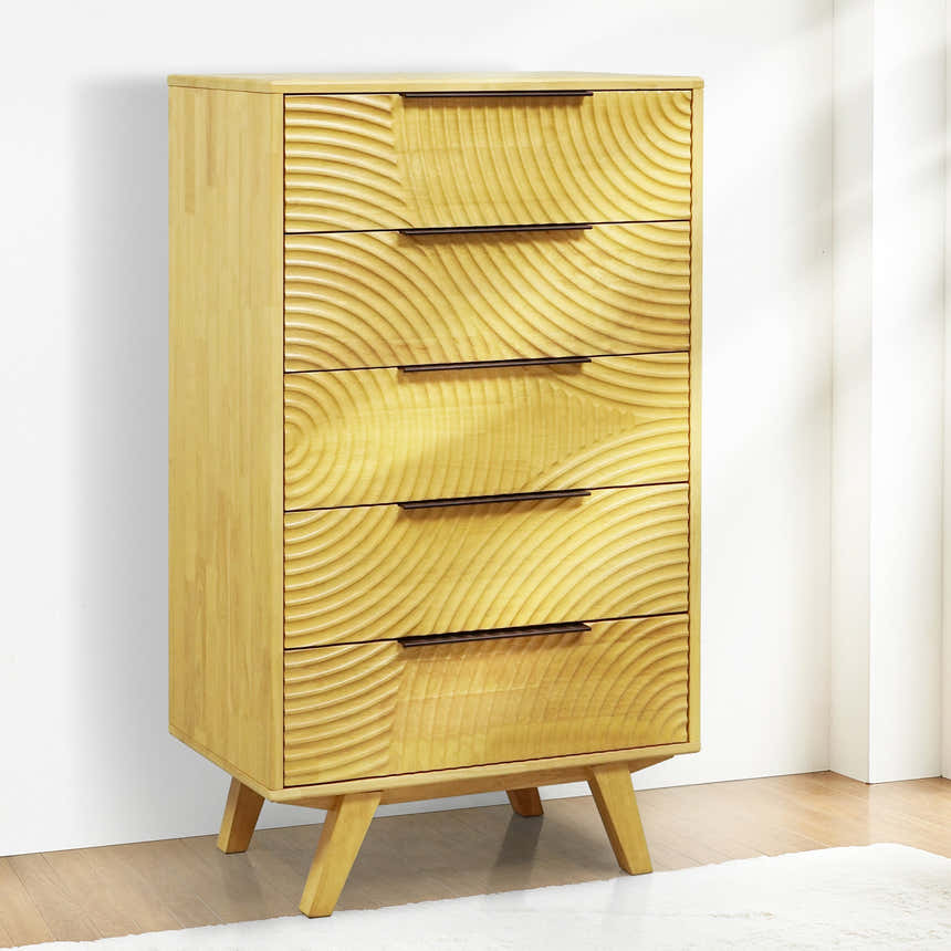 Acacia Harmony Dresser with 5 Drawers