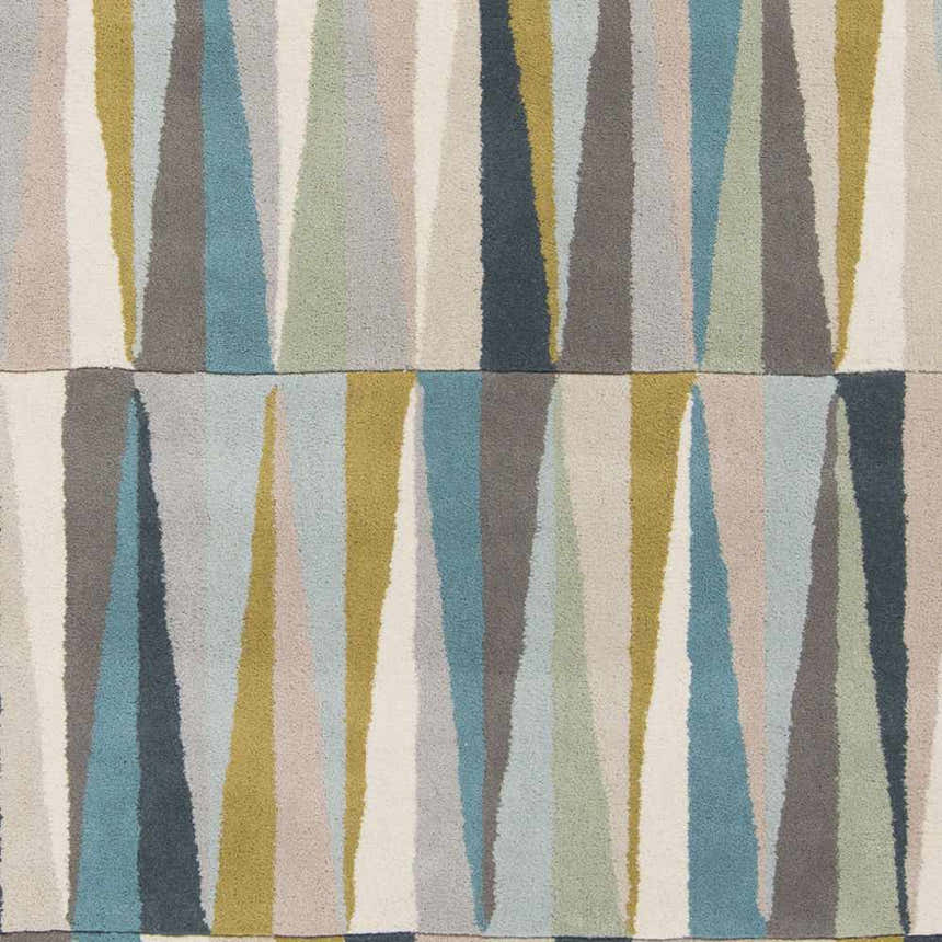 Sample Mathiston Geometric Triangles Wool Rug