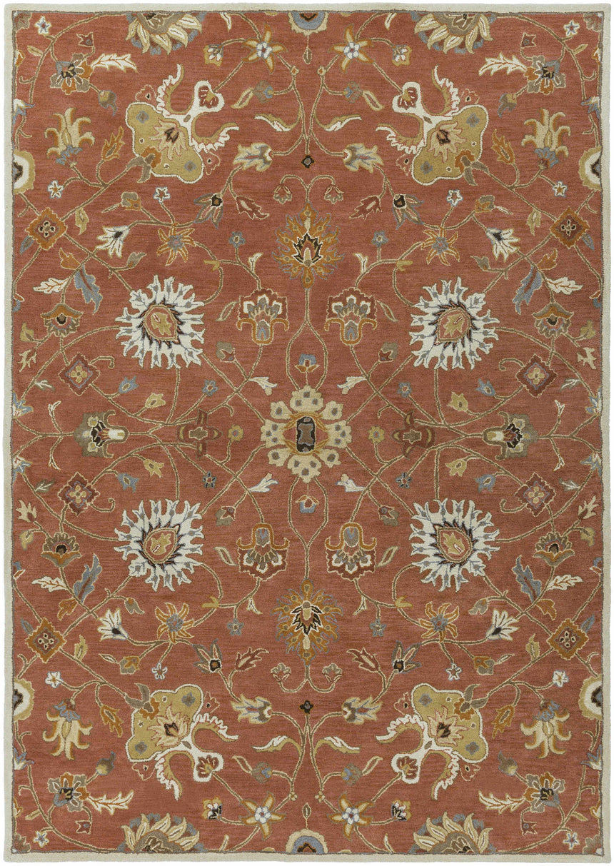 Made to Order Custom Size Logville Hand Tufted Rust 1119 Area Rug