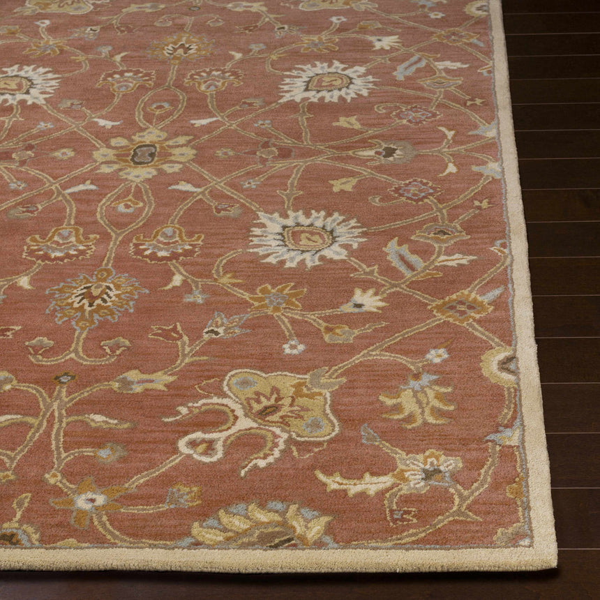 Made to Order Custom Size Logville Hand Tufted Rust 1119 Area Rug