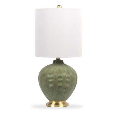 McMurray Green Textured Table Lamp