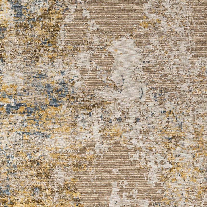 Sample Meads Abstract Mustard Luxe Rug