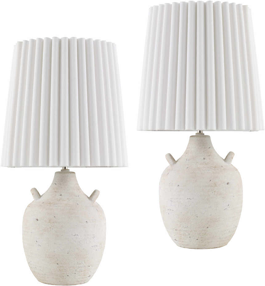Marostica White Ceramic Table Lamp