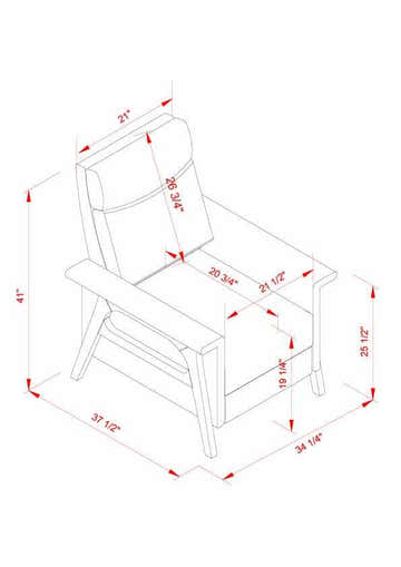 Eckersdorf Modern Minimalist Wooden Accent Chair