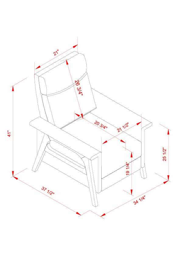 Eckersdorf Modern Minimalist Wooden Accent Chair
