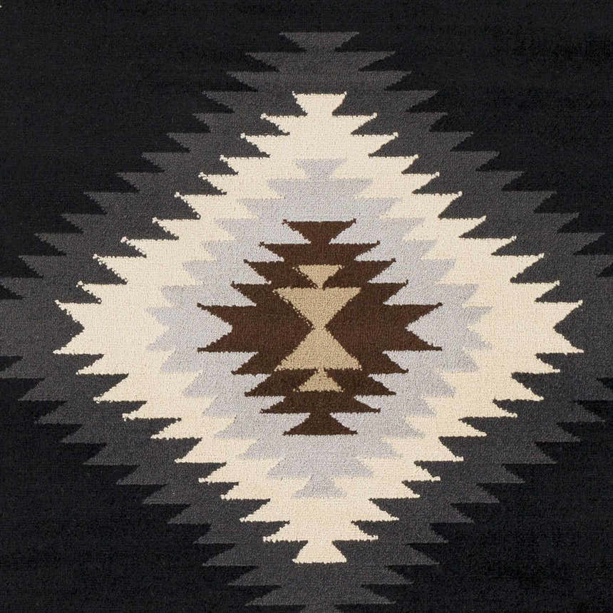 Sample Buckhaven Black Southwestern Area Rug