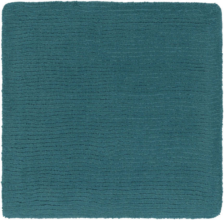 Made to Order Custom Size Brockton Solid Wool Teal Area Rug