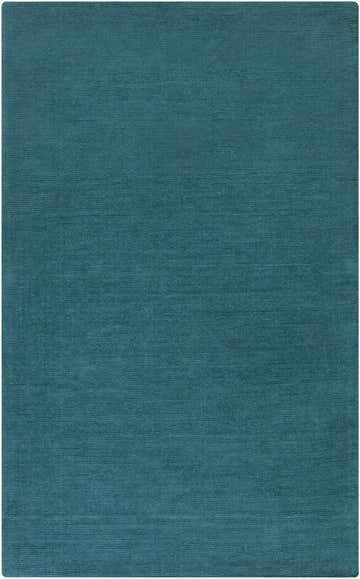 Made to Order Custom Size Brockton Solid Wool Teal Area Rug