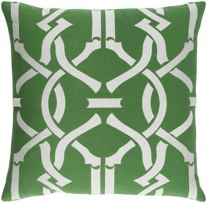 Moatsville Green&White Patterned Accent Pillow - Clearance