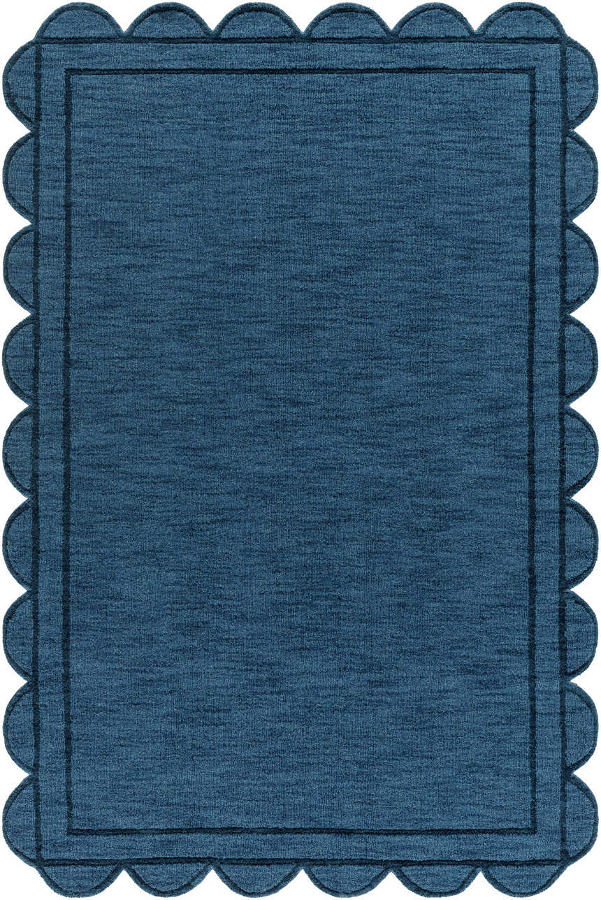 Made to Order Custom Size Uhuro Blue Geometric Area Rug