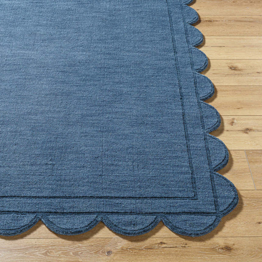 Made to Order Custom Size Uhuro Blue Geometric Area Rug