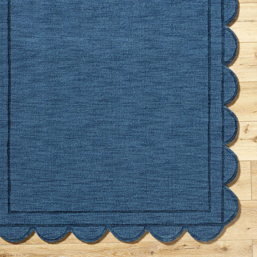 Made to Order Custom Size Uhuro Blue Geometric Area Rug